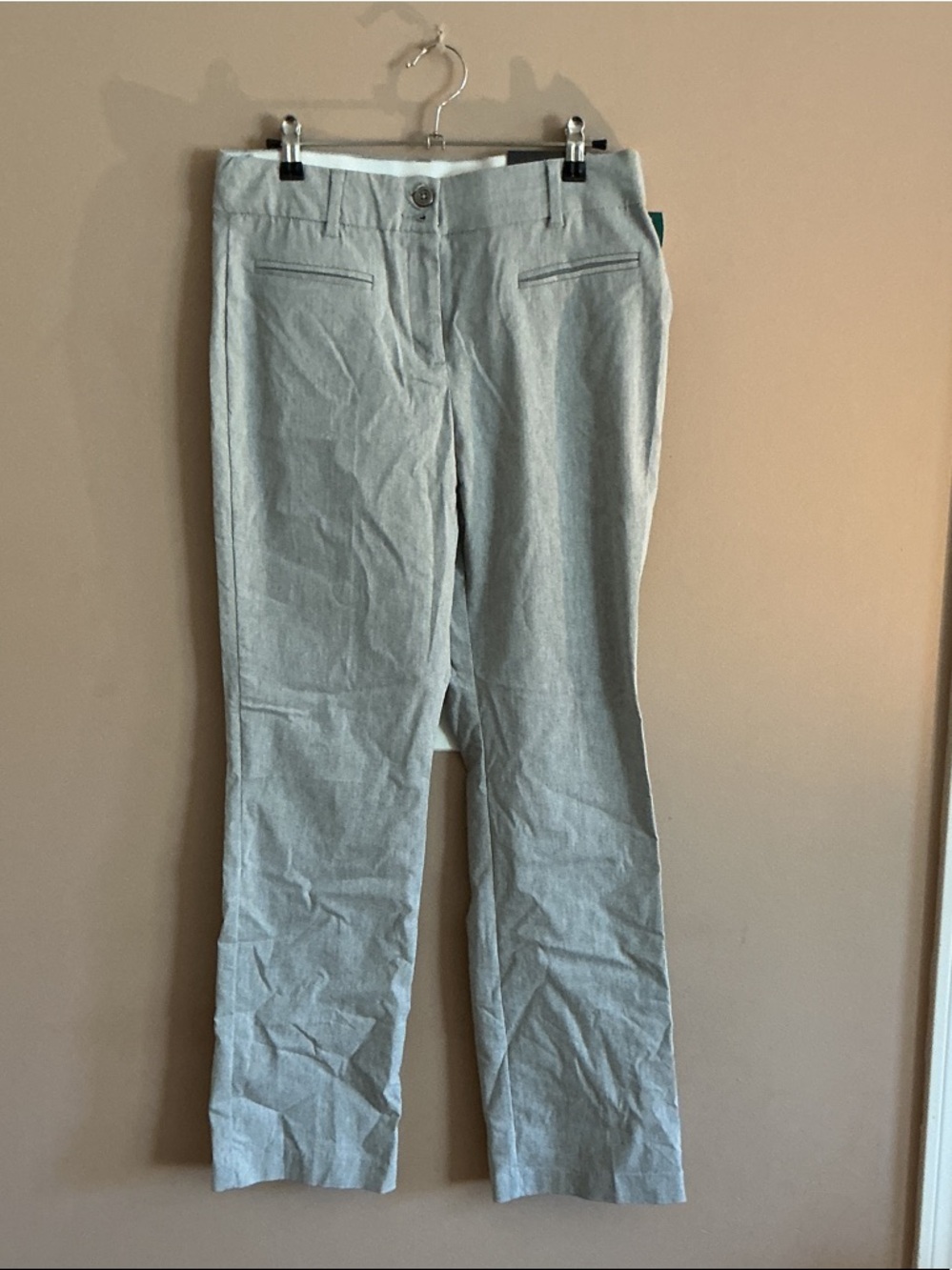 Maurices Light Gray Women's Dress Pants - Straight Leg